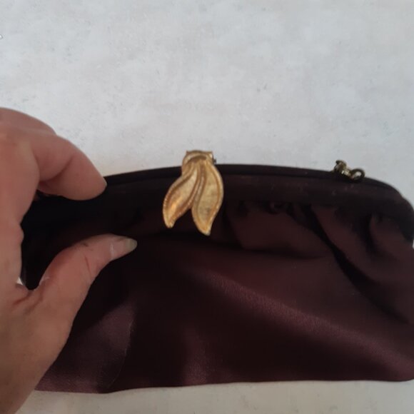 Small Vintage Fabric wristlet evening bag - Picture 8 of 9